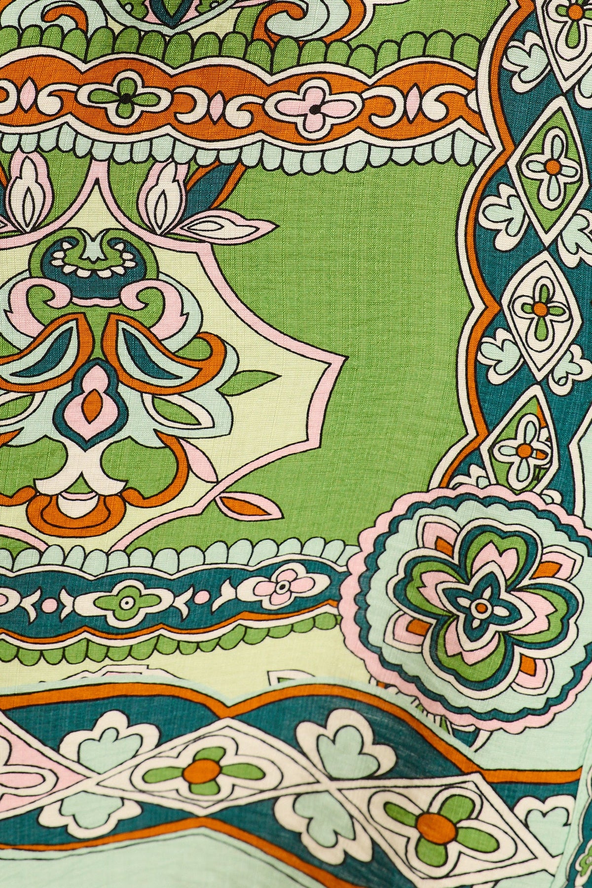 Risa Shirt Dress in Green Multi Print