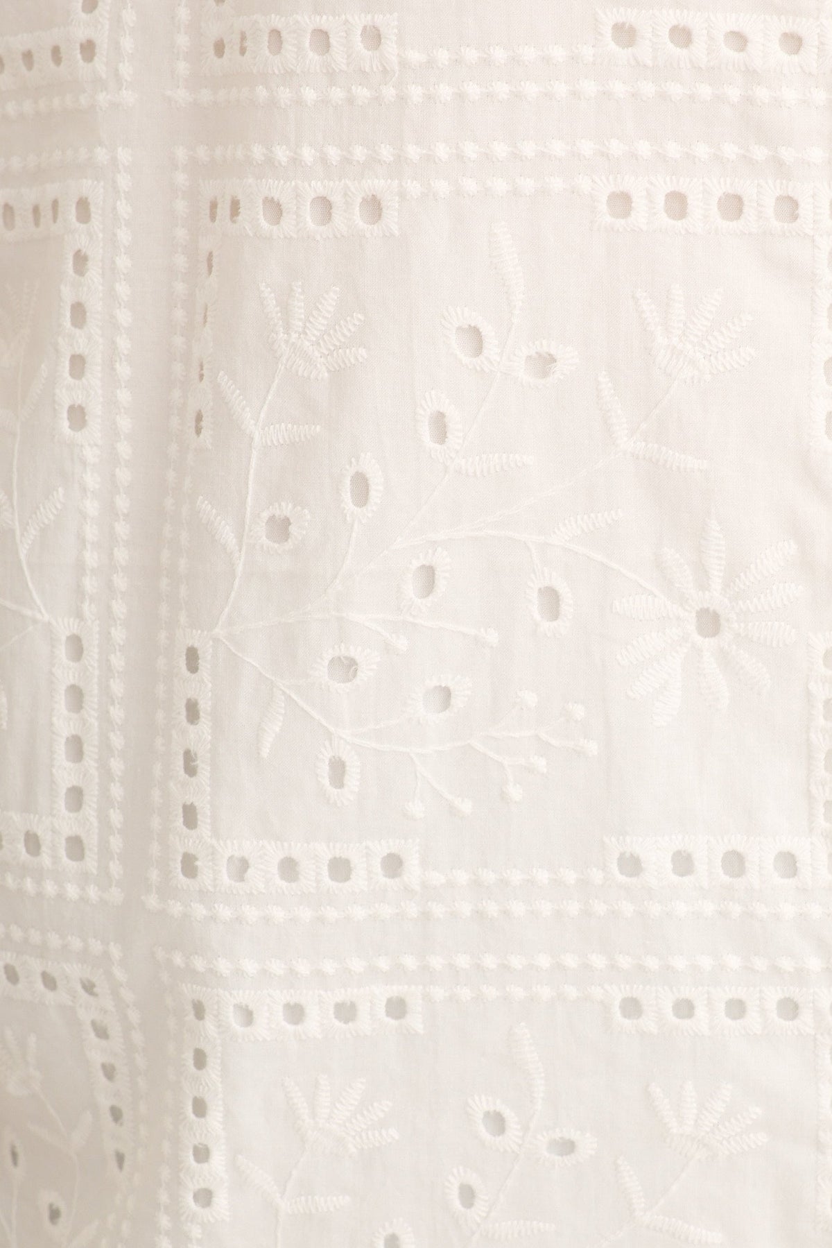 Azaria Shirt in White Broderie