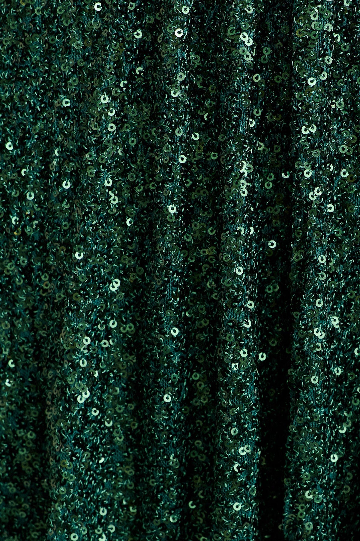 Shimmering Grace Dress in Emerald Sequin