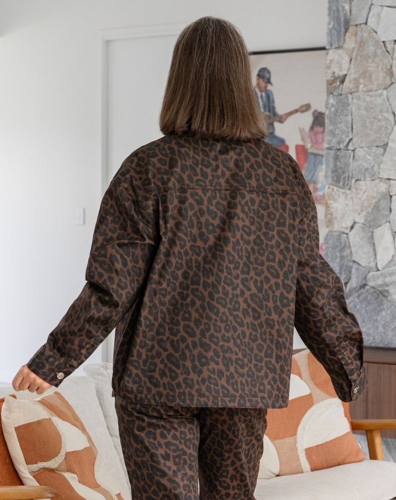 Sloane Shacket - Leopard
