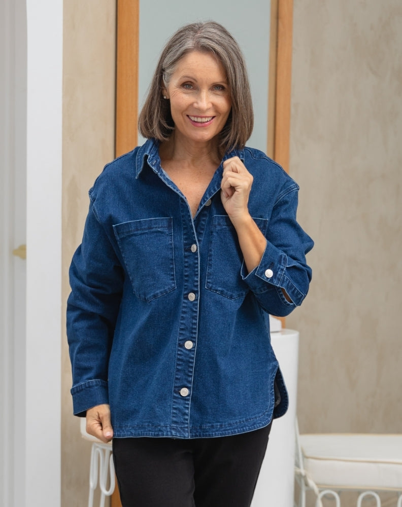 Sophia Denim Shacket