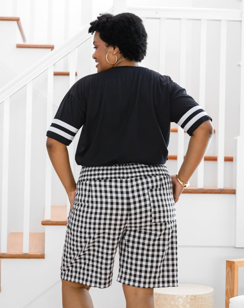 Brunswick Shorts - Black/White Gingham