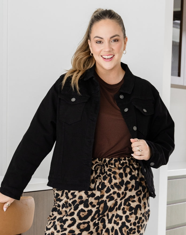 Frankie Jacket With Pockets - Black