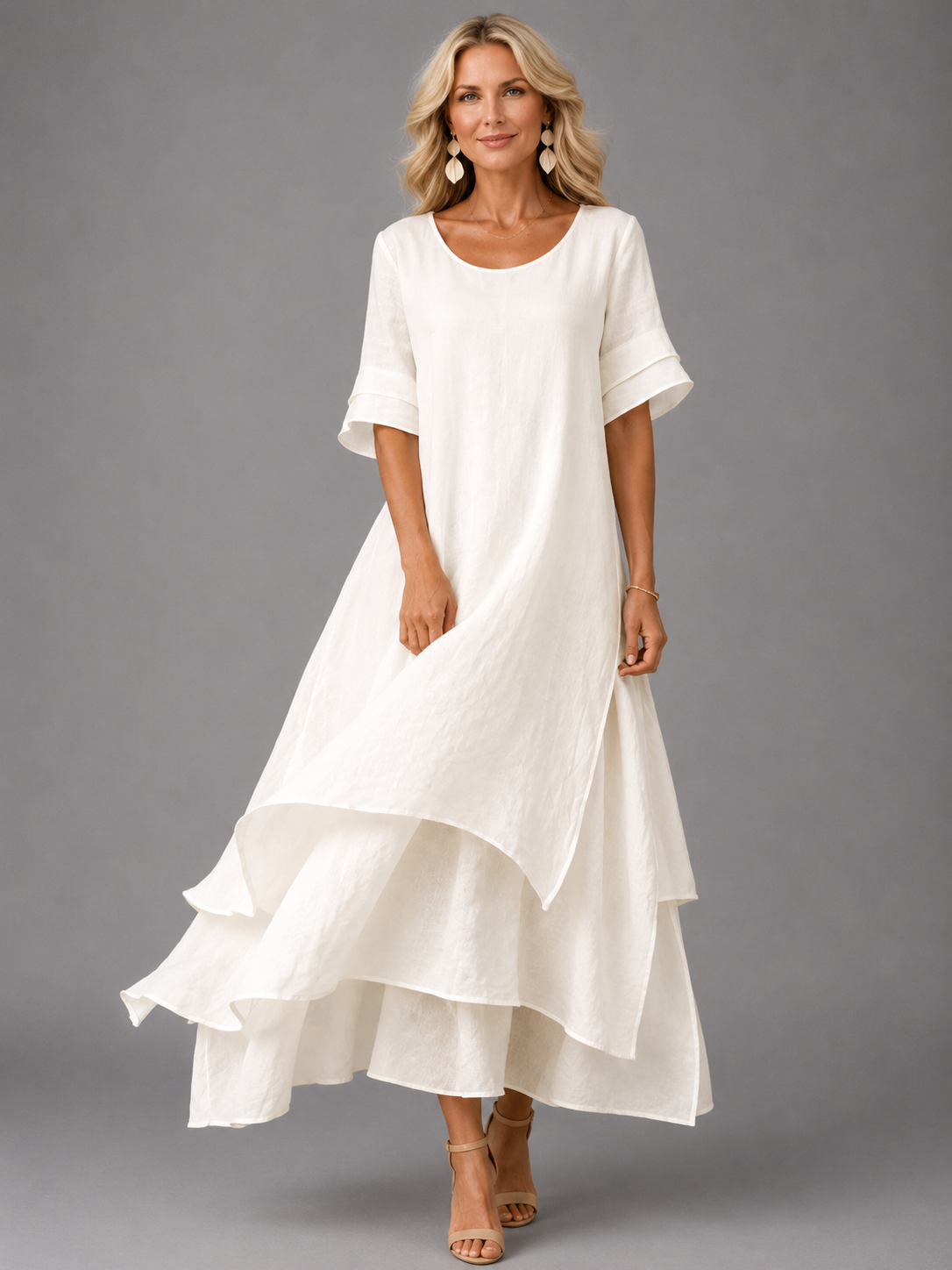 Olive Flowing Grace Maxi Dress