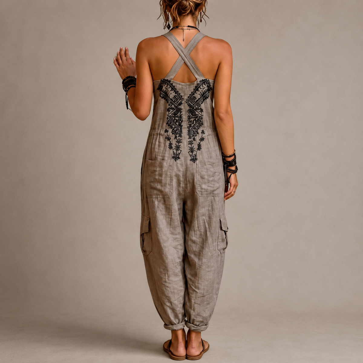 Frances Bohemian Embroidered Jumpsuit