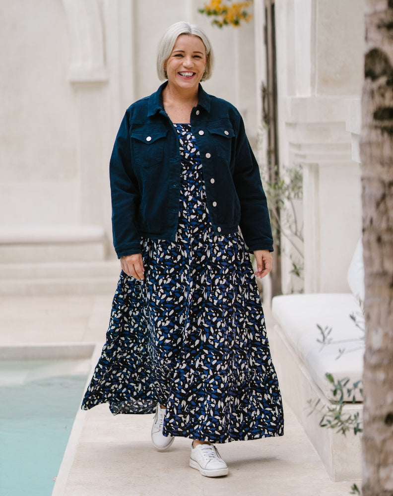Frankie Jacket With Pockets - Navy