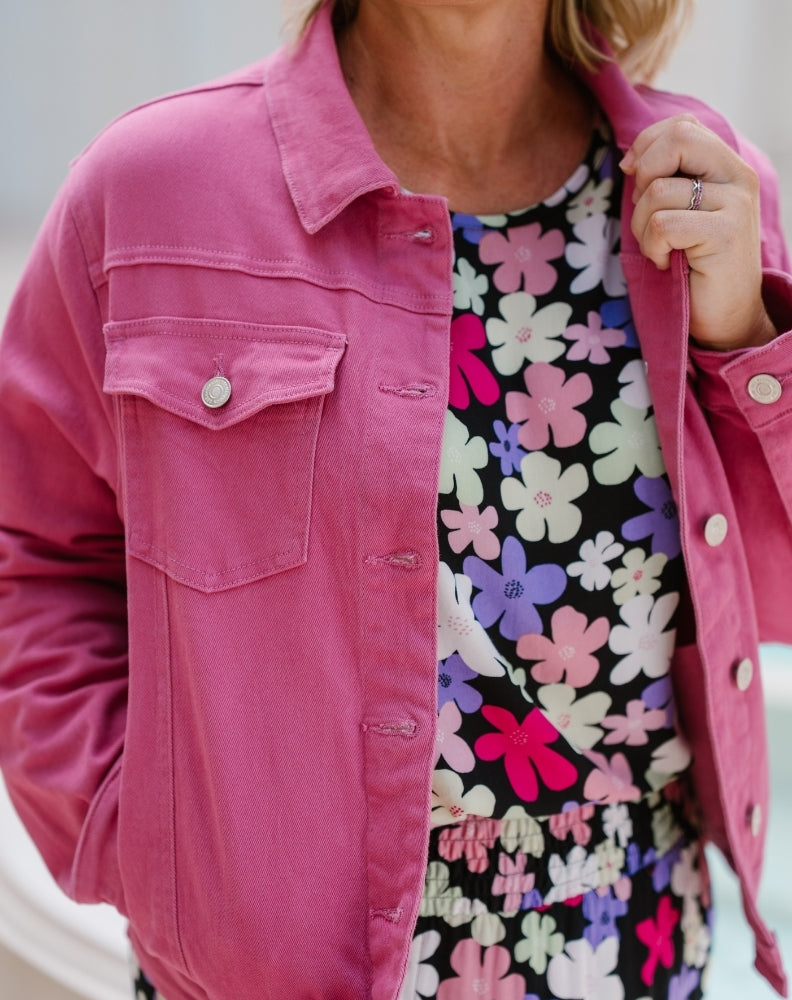 Frankie Jacket With Pockets - Pink
