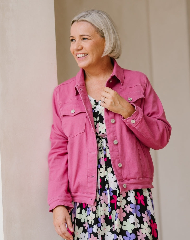 Frankie Jacket With Pockets - Pink