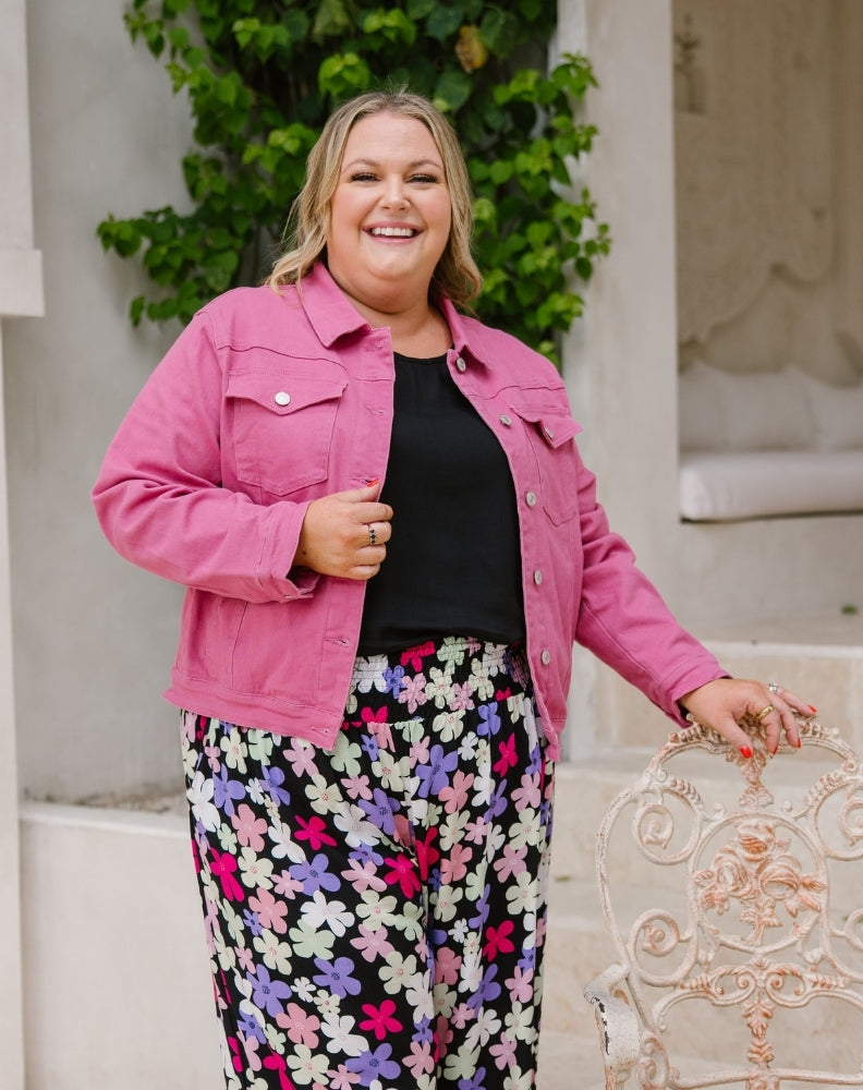 Frankie Jacket With Pockets - Pink