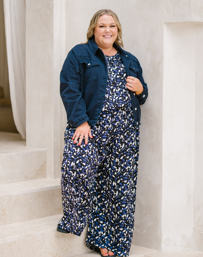 Frankie Jacket With Pockets - Navy