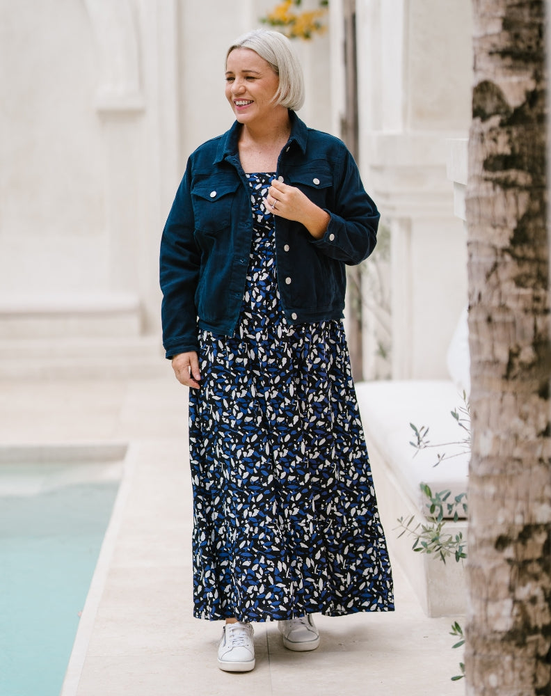 Frankie Jacket With Pockets - Navy
