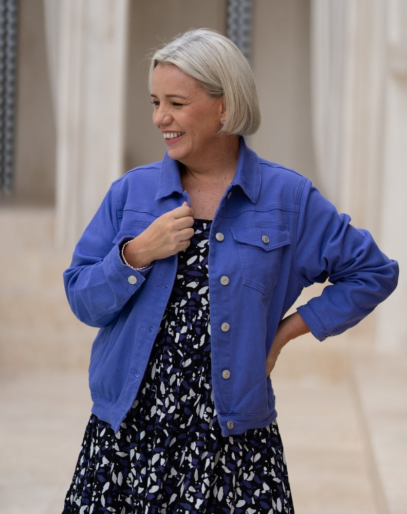 Frankie Jacket With Pockets - Violet