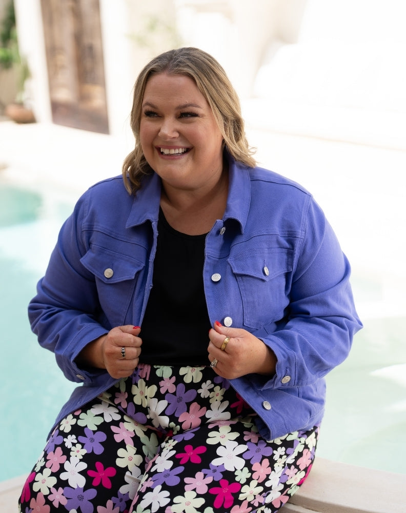 Frankie Jacket With Pockets - Violet