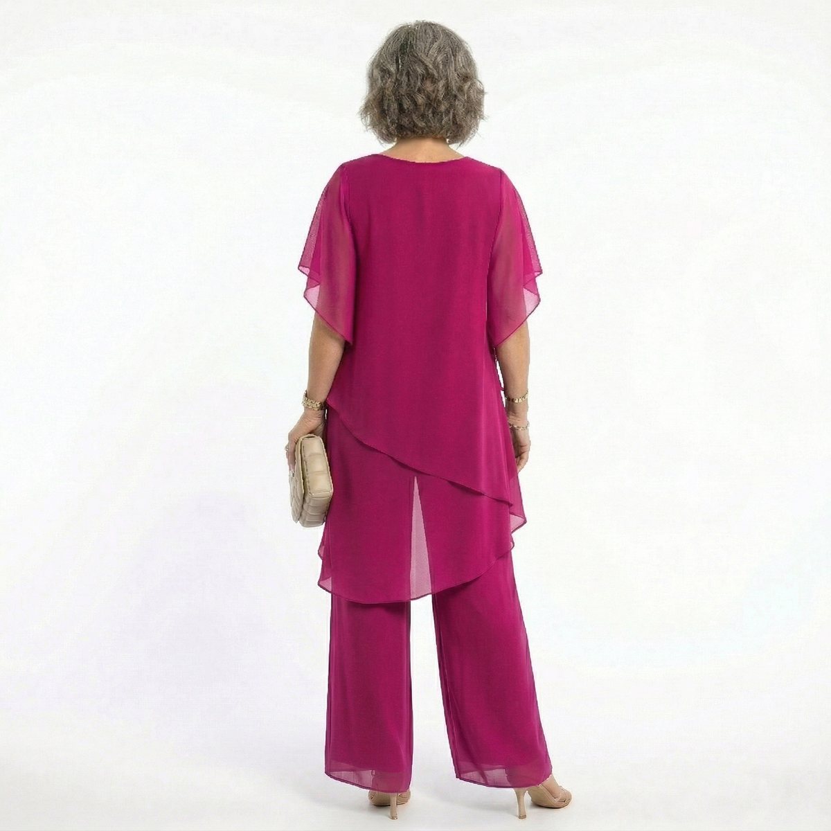 Arabella Tiered Tunic & Wide-Leg Trouser Set