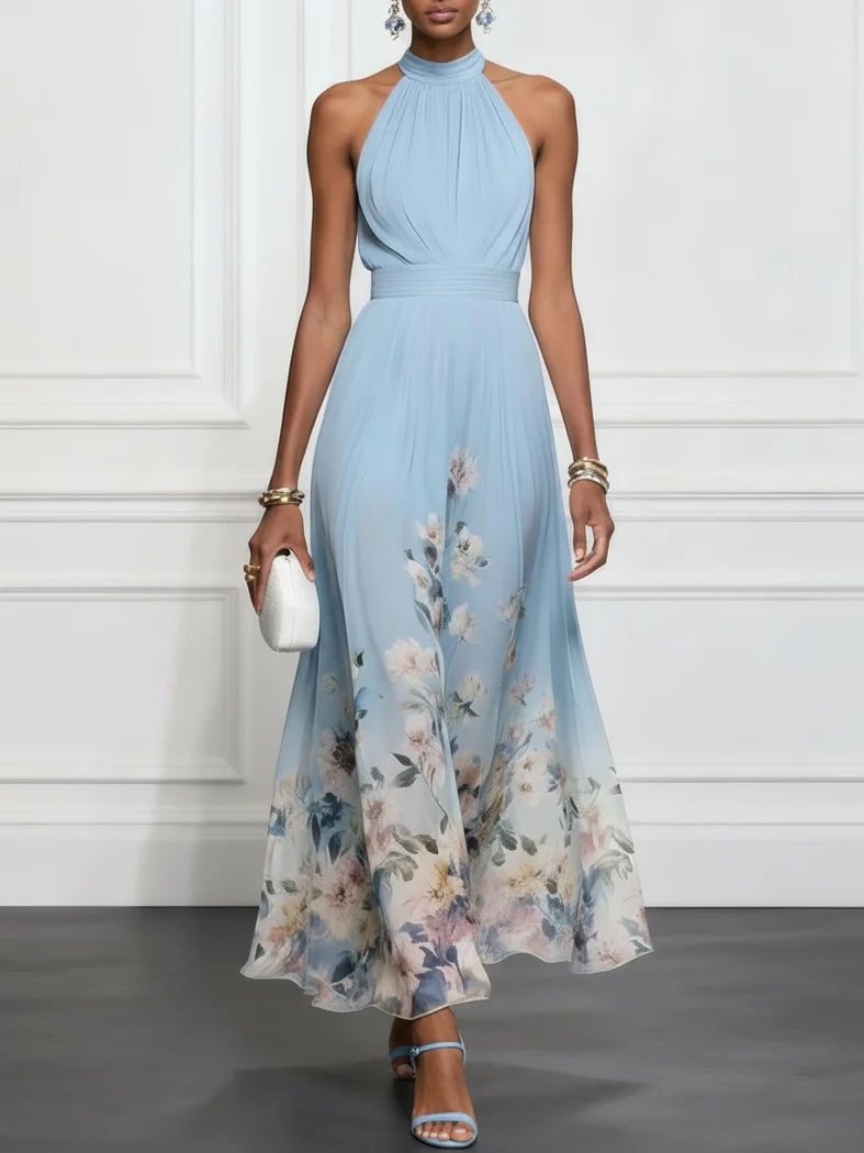 Kali Elegant Floral Maxi Dress