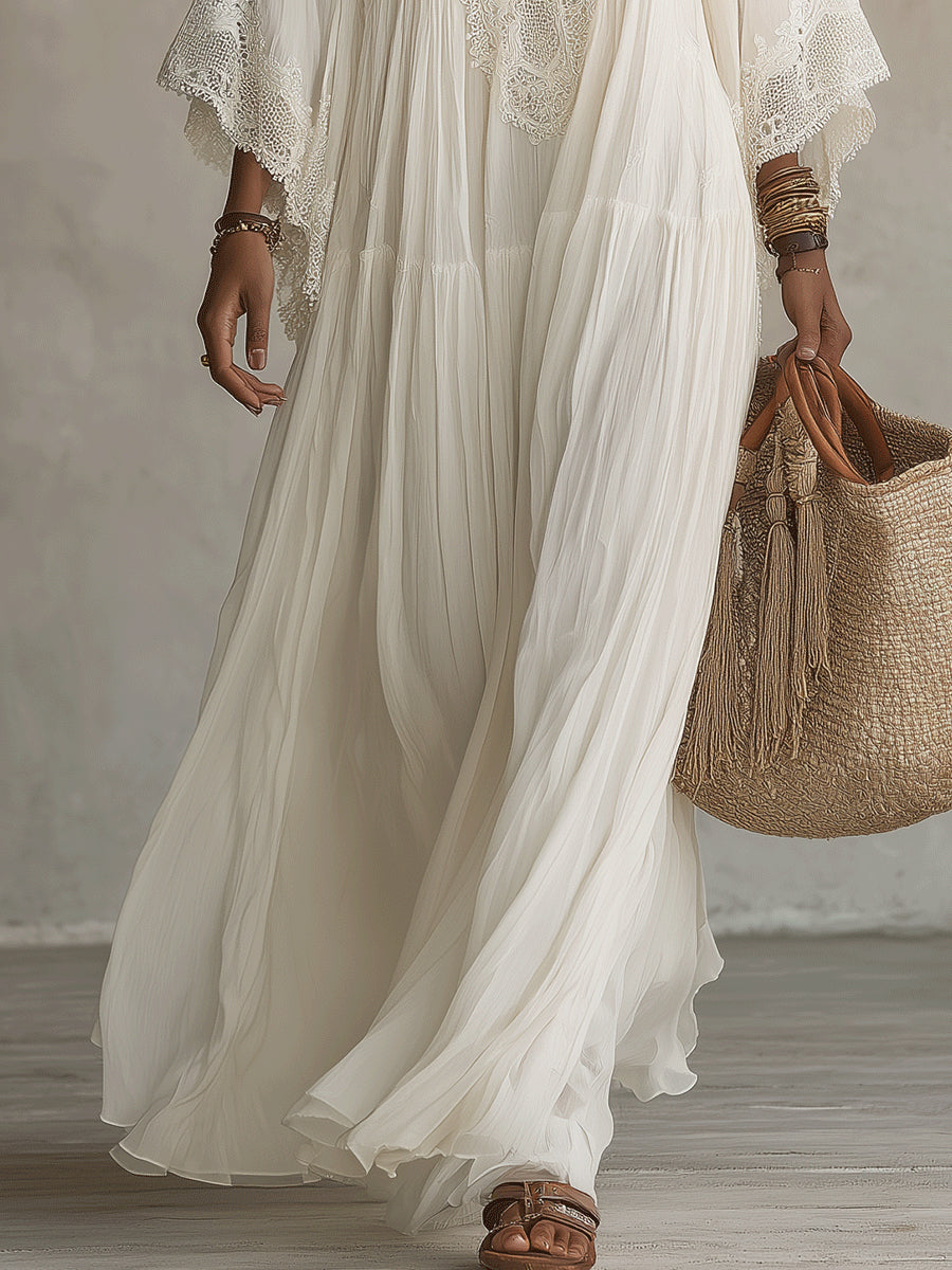 Iridessa Bohemian Lace Maxi Dress