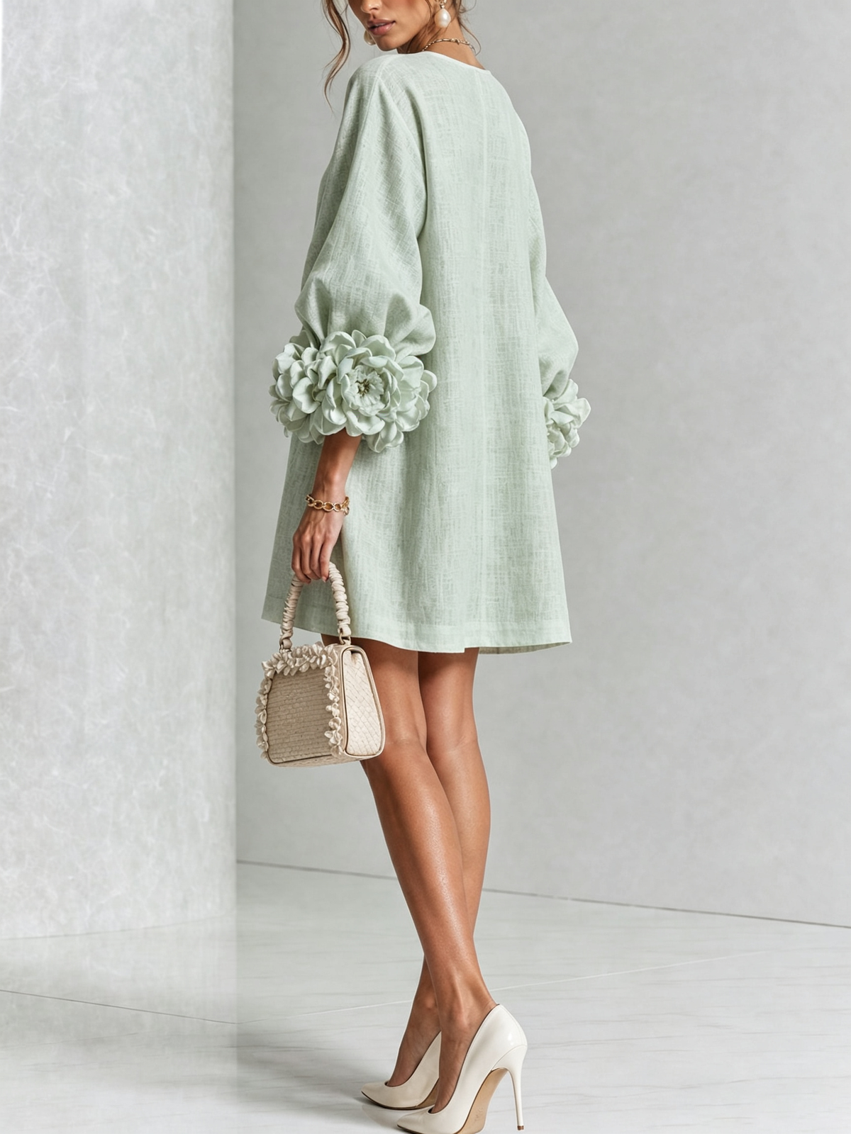 Julianna Elegant Button-Down Mini Dress