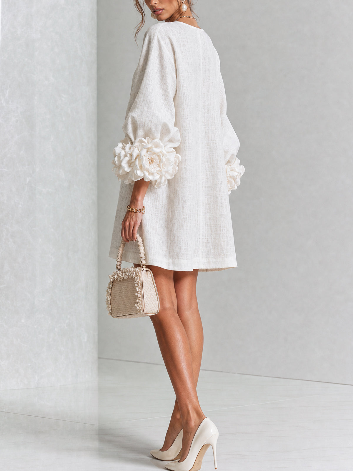 Julianna Elegant Button-Down Mini Dress
