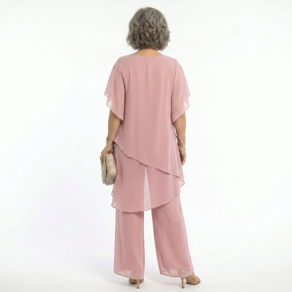 Arabella Tiered Tunic & Wide-Leg Trouser Set