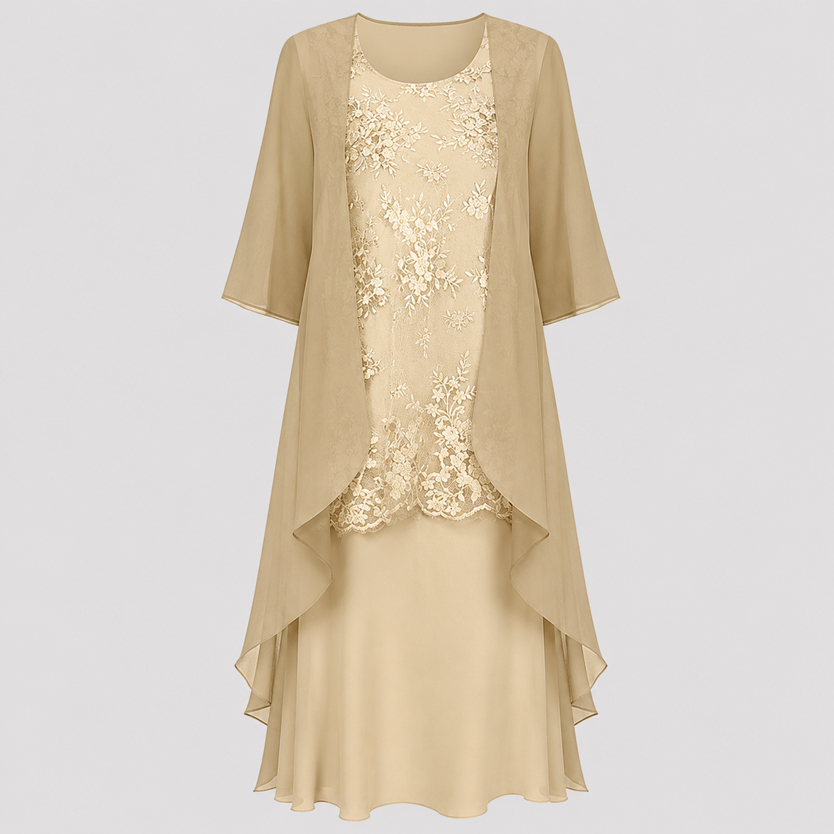 Lumi Chiffon Two-Piece Dress