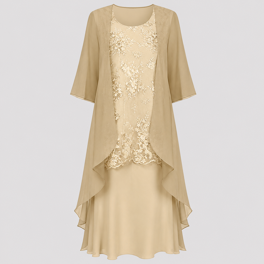 Lumi Chiffon Two-Piece Dress