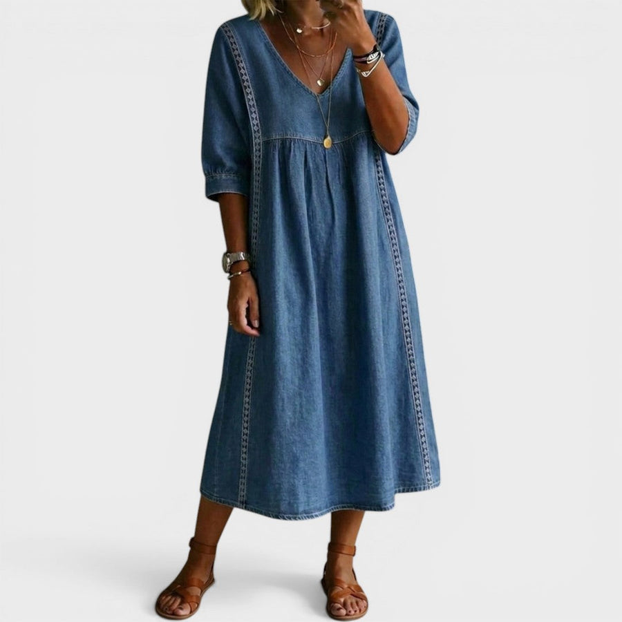Esther Elegant Denim Dress